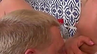 Young Plumber Fucks in the Kitchen Beautiful Blonde with Small Tits