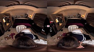 Asian breasty babe VR porn