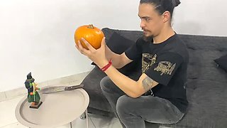 Halloween Blowjob with Stepsister Chia 369 - Big Cock POV Fuck in Costume
