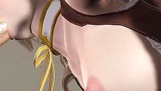 3D Hentai Animation Featuring Sexy Tomoe Mami Mouth Fuck at Gloryhole Cock Licking with Tongue POV and Handjob Cumshot