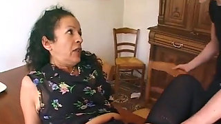 Hairy Mature Maid Gets a Double Penetrations