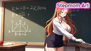 Hentai StepmomArts Teacher JOI Fingering Orgasm Instructions with Dirty Talk