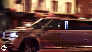 Blonde Alt Babe Fucks Her Limo Chauffeur