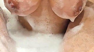 Before Mutual Masturbation in Bathroom Sexy Wife Loves to Suck Dick
