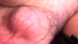 Amateur Couple Close-up Fuck and Cumshot on Panties
