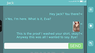 Eva's Ecstasy Gameplay #05 Busty Redhead Is Trained by the Boss to Be Submissive.