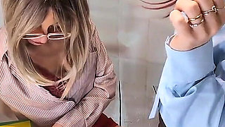 You Cummed on the Report Card! Teachers Swear and Make the Student Cum