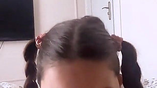 Slutty Stepsister Just Want to Suck Cock and Swallow Cum