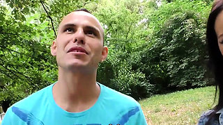 HUNT4K. Slut covered in jizz after nice sex for money with..