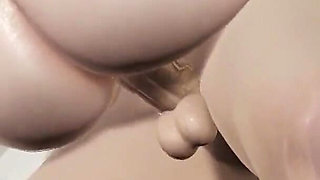 Tomoe Mami's Hot 3D Hentai Floor Side Fuck with Tight Pussy Close-up, Doggystyle Bondage Action, and Tied Lifting Hardcore