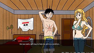 Teen gets a wild hentai experience in English with Loveskysan69real