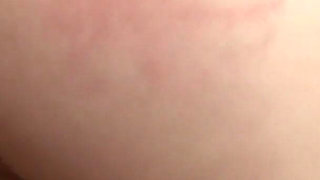 White chick bends over sofa and gets fucked