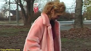 Hot Redhead Wife Pissing Outdoors - Amateur Golden Shower Fetish