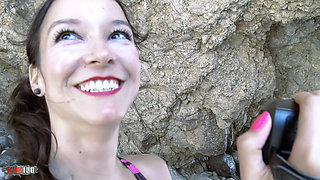 Deborah Teen: Kevin White's Beach Encounter with South American Teen Deborah for Her First Hardcore Scene