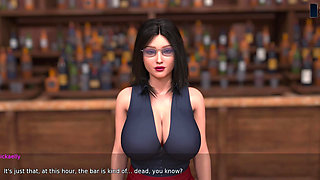 Big Ass MILF Bartender Fucked Anal and Creampied by a Bigcock Playboy