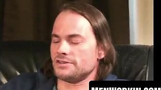 Raunchy man drizzles jizm after raging getting off