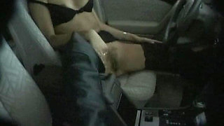 Blonde Secretary From Germany Got to Play with Her Pussy in Car