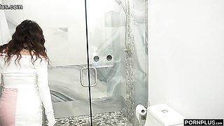 Skinny and miniature angel Amira Mae rammed in the doggy style