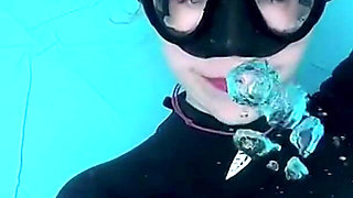 Underwater Wetsuit JOI in My Private Pool