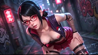 Ai Uchiha Girl Wet Glossy Body Tease Explicit Compilation