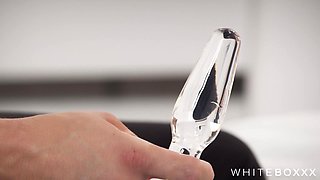 Sensual brunette experiences czech anal sex toys hardcore squirting
