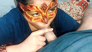 Neha Bhabhi sucks the dick very well continuously without stopping