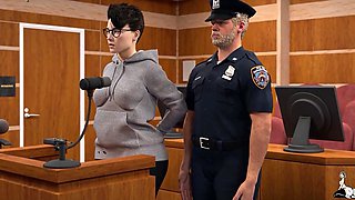 Locked up and dicked down by her cellmate