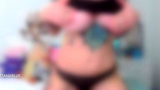 Chubby Brunette Big Boobs Dildo Masturbation