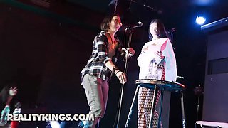 Reality kings - evelin stone’s poetry jam night warms up with sneaky Cock Sucking & a naughty fuck