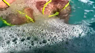 Artemisia Love flashing her juicy big tits underwater Public pool fetish FULL OF