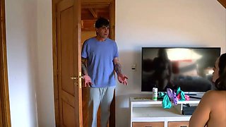 Intense Surprise amateur threesome