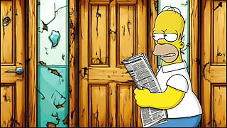 Married Housewife Gets Fucked In A Public Dirty Restroom. Cartoon. Simpsons Parody.