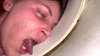 Licking Toilet Till Orgasm