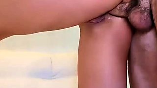 Hot Italian brunette slut takes hard anal and pussy pounding