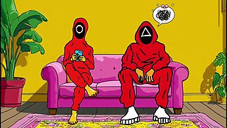 Cuckold Squid Games. Animated Parody of the Squid Game Cartoons Animation