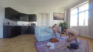 Katy Rose Behind the Scenes VR Video Porno Dan - Multi Orgasmic Redhead Screams W Pleasure