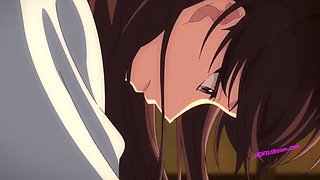 Steamy Hentai Anime Couple Intimate Bedroom Moments
