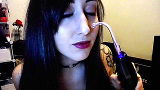 Stacked brunette goes solo toys and masturbation