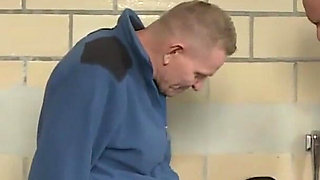 Gothic slut double penetrated in the bathroom