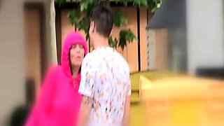 Tight ass amateur mature sucking and fucking outdoors
