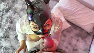 Ella is addicted to cock but she can't handle mine