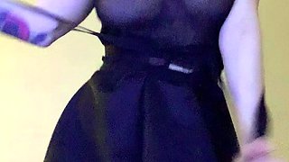 Big boob brunette masturbates on webcam