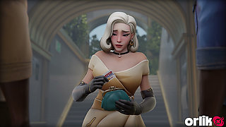 Mercy Out of Cash Services Two Bbcs - 3D Overwatch Interracial Porn