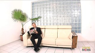 Naughty secretary tempted her boss and received Anal Sex with facial