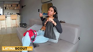 Thick Boobies 18yo Latina Model Disrobed & Drilled In Faux Amateur Casting