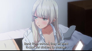 An Office Worker Is Captured by 4 Girls