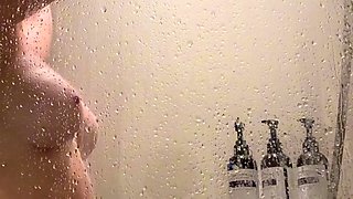 Cute curly brunette solo webcam masturbation
