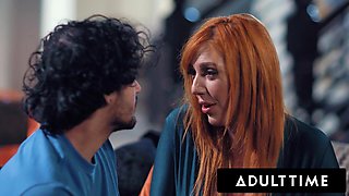 ADULT TIME - Jumpy Teenage Doesn't Pull Out Of His COUGAR Medic Lauren Phillips During Sensuous Pummel