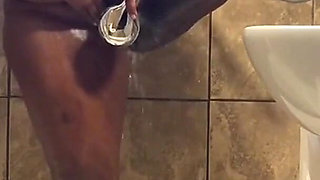 Wshing My Body Stimulating My Clit with Shower Head