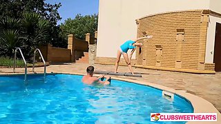 You can Find me at the Pool, See How Flexible I am at ClubSweethearts